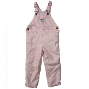 OshKosh B'gosh Light Pink Soft Corduroy Overalls | Size 3T